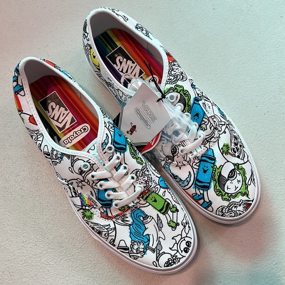 *VANS x CRAYOLA | Authentic DIY Sketch Your Way Skate Shoe - White - Picture 3 of 9